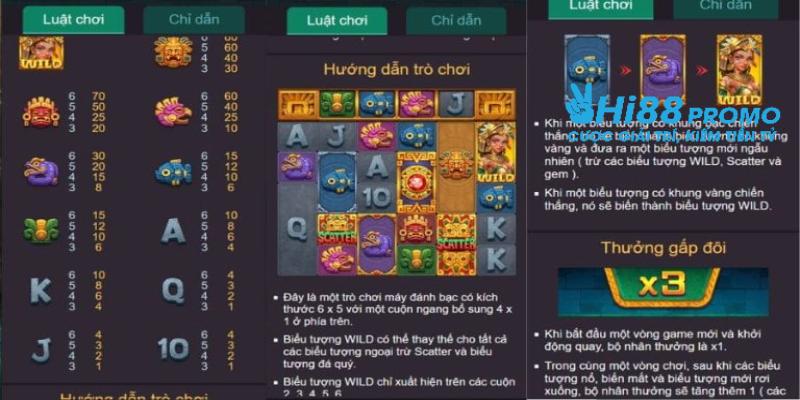 kho báu Aztec Luật chơi game kho báu Aztec đơn giản tại Hi88
